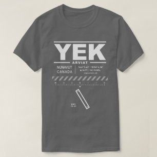 Camiseta YEK T-Shirt do Aeroporto de Arviat