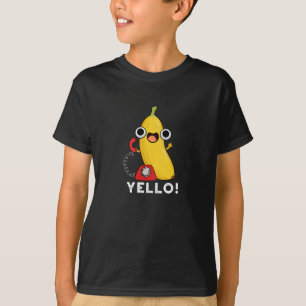 Camiseta Yello Funny Fruta Amarelo Banana Pun Dark BG
