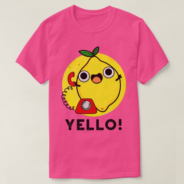 Camiseta Yello Funny Yellow Lemon 1 (Frente do Design)