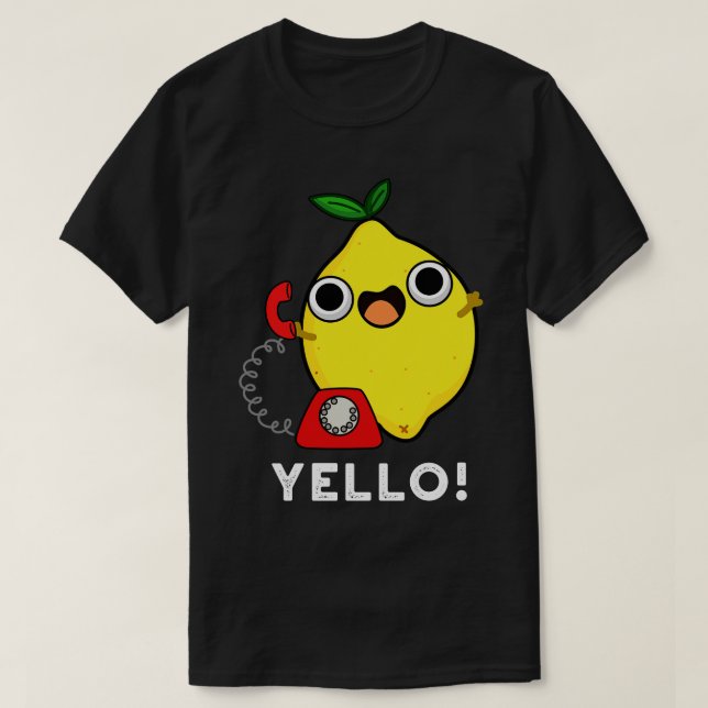 Camiseta Yello Funny Yellow Lemon Pun (Frente do Design)