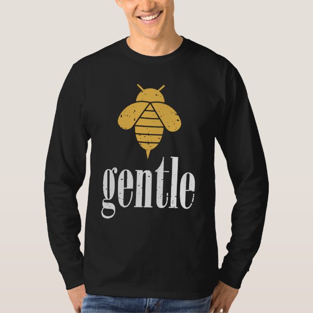 Camiseta Yellow Bee Gentle Motivational Be Gentle  4 (Frente)