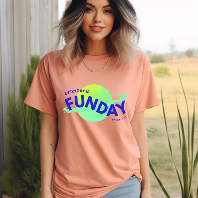 Camiseta Yellow Blue Vibrant Modern Playful cita T-Shirt (Criador carregado)