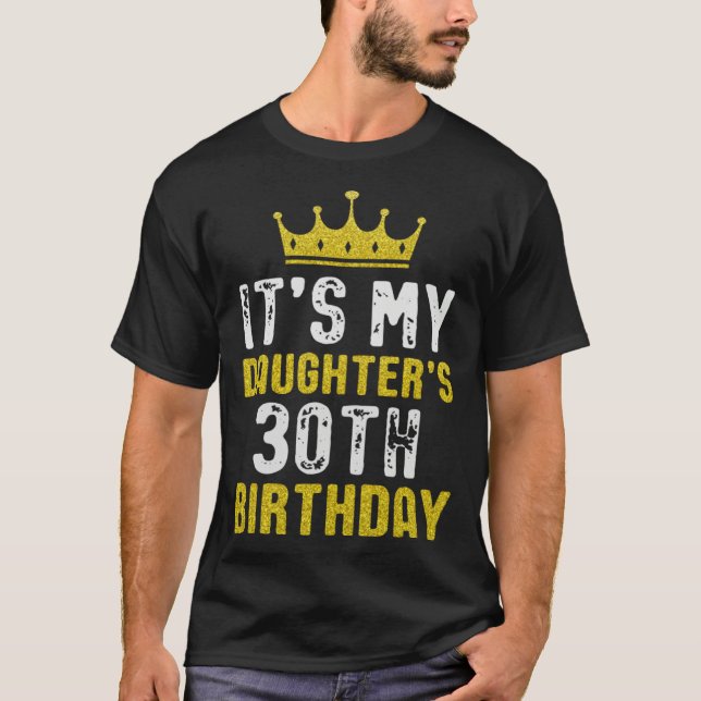 Camiseta Yellow Crown 30th Bday For Daughter From Mom Dad (Frente)