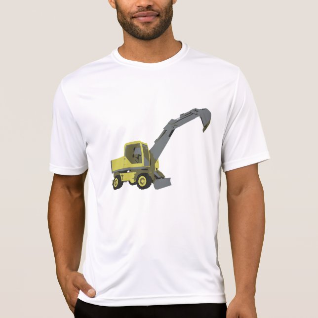 Camiseta Yellow Excavator Construction Machinery (Frente)