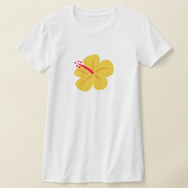 Camiseta Yellow Hibiscus T-Shirt (Postura )