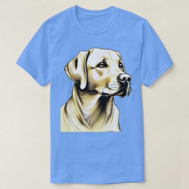 Camiseta Yellow Labrador Retriever (Frente do Design)