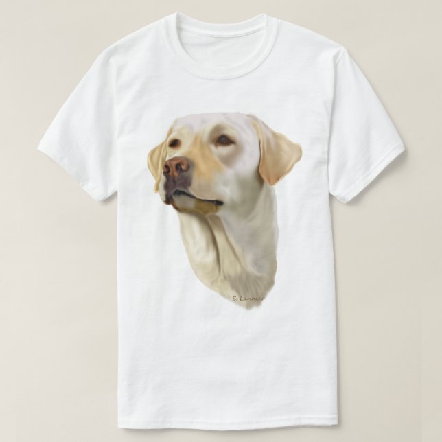 Camiseta Yellow Labrador Retriever (Frente do Design)