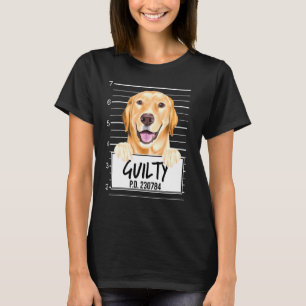 Camiseta Yellow Labrador Retriever Mugshot Guilherme Dog