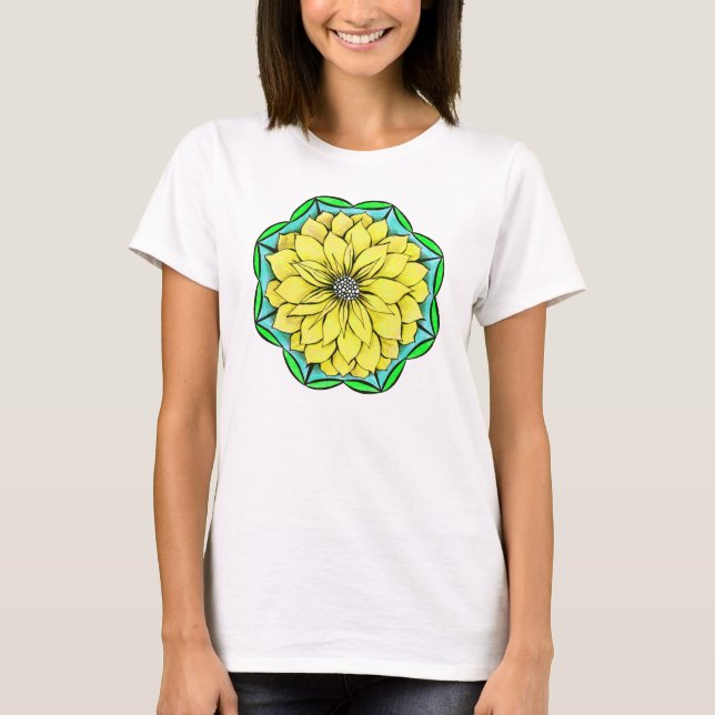 Camiseta YELLOW POINSETTIA (Frente)