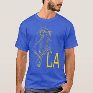 Camiseta Yellow Ram LA Blue California Los Angeles Gifts