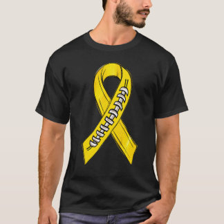 Camiseta Yellow Ribbon Spina Bifida Awareness Month Footbal