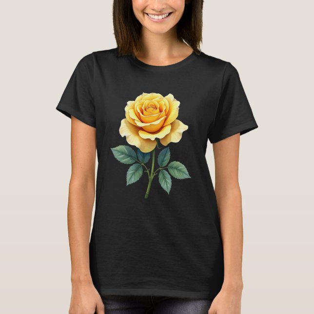 Camiseta Yellow Rose Flower Gardening Gardener (Frente)