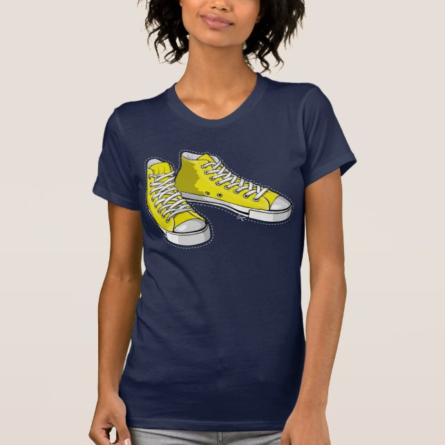 Camiseta Yellow sneakers (Frente)