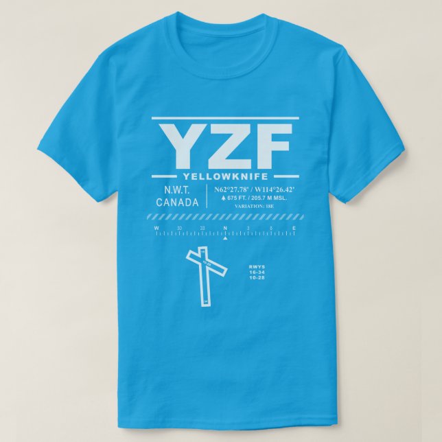 Camiseta Yellowfaca Airport YZF T-Shirt (Frente do Design)