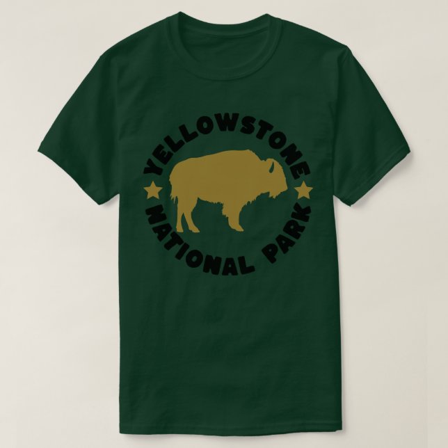 Camiseta YellowsStone National Park Buffalo TShirt (Frente do Design)