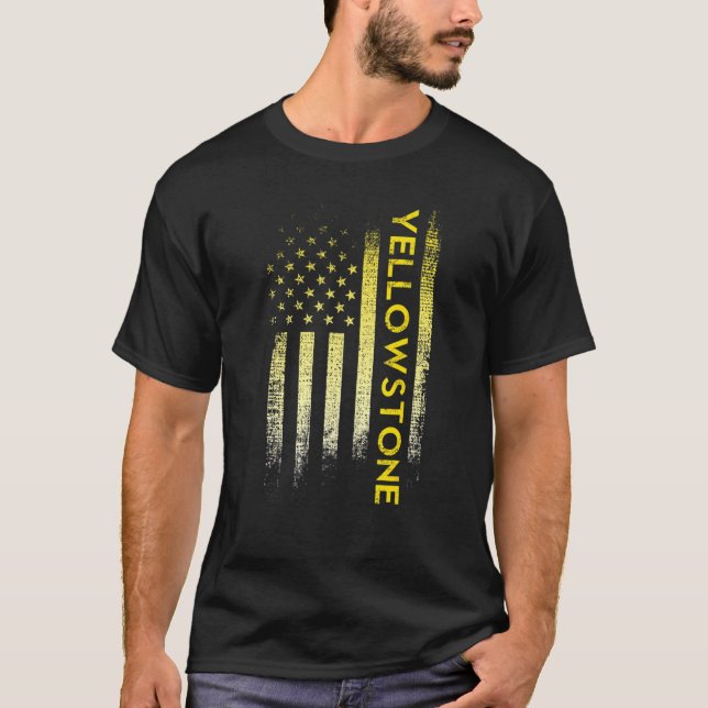 Camiseta Yellowstone American Flag (Frente)