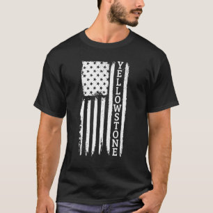 Camiseta Yellowstone Bandeira Americana Patriótica EUA Yell