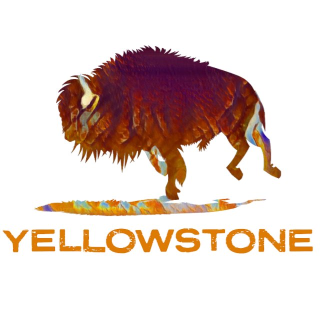 Camiseta Yellowstone Bison (Criador carregado)