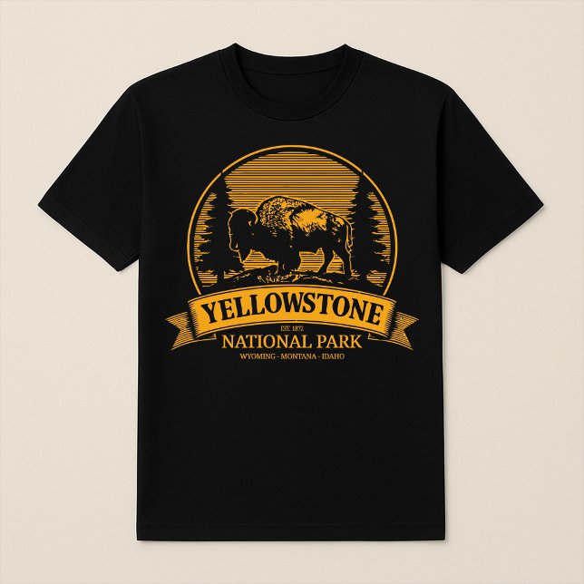 Camiseta Yellowstone Bison National Park T Shirt (Criador carregado)