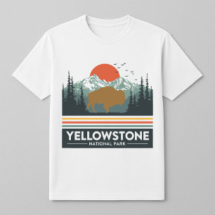 Camiseta Yellowstone Bison Sunset T Shirt