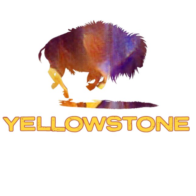 Camiseta Yellowstone Colorful Bison (Criador carregado)