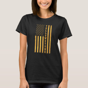 Camiseta Yellowstone Flag USA National Culture Nature Monte