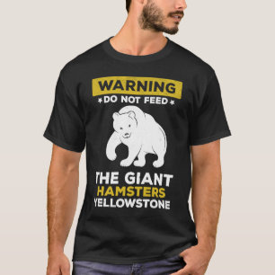 Camiseta Yellowstone National Park Bear Cotação Wildlife Na