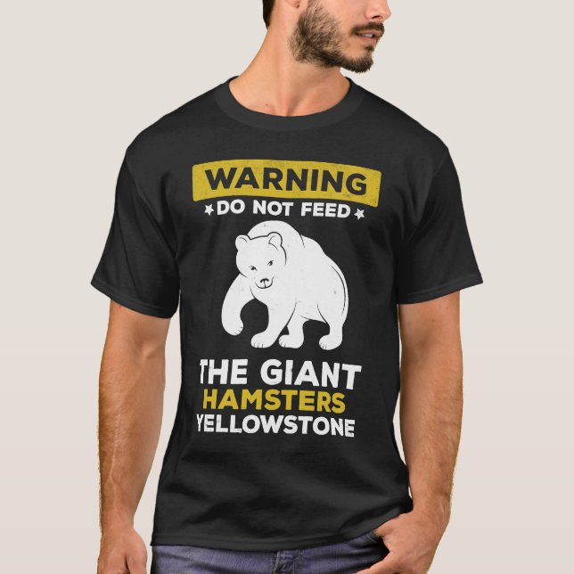Camiseta Yellowstone National Park Bear Cotação Wildlife Na (Frente)
