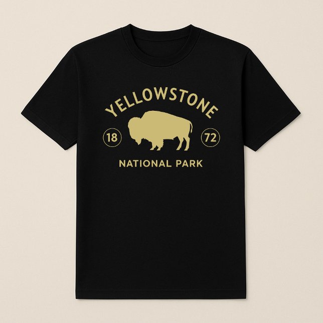 Camiseta Yellowstone National Park Bison Estabeleceu 1872 (Criador carregado)