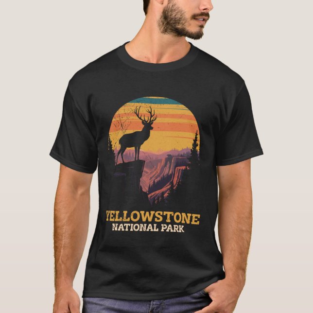 Camiseta YELLOWSTONE NATIONAL PARK EST. 1872 Wyoming USA Mo (Frente)