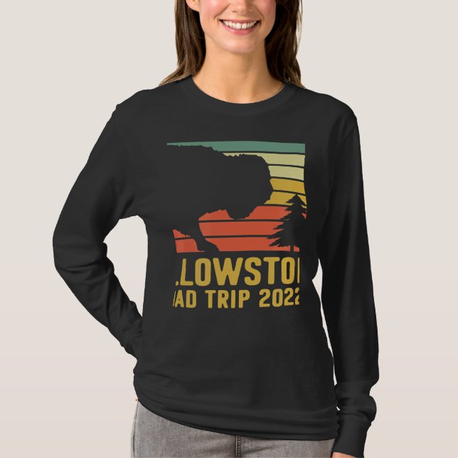Camiseta Yellowstone National Park Family Road Trip 2022 Ma (Frente)
