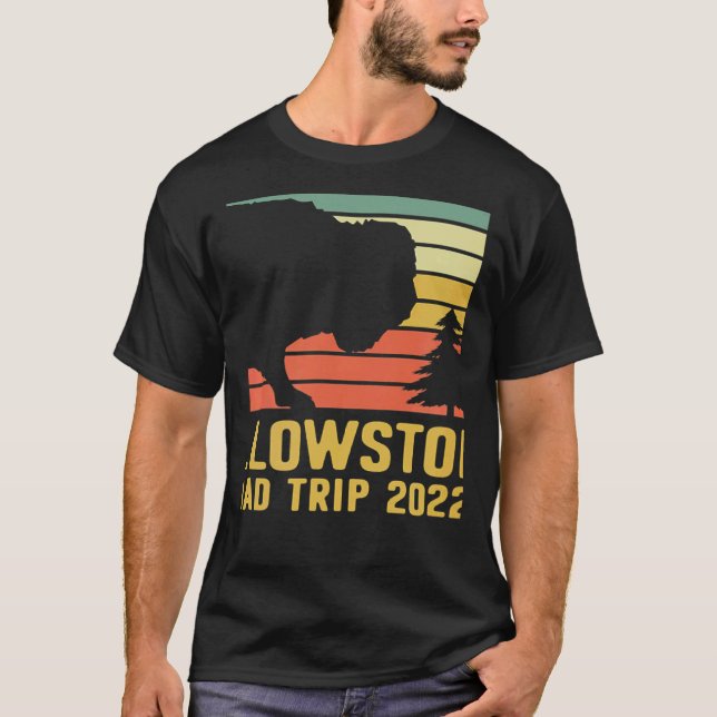 Camiseta Yellowstone National Park Family Road Trip 2022 Ma (Frente)