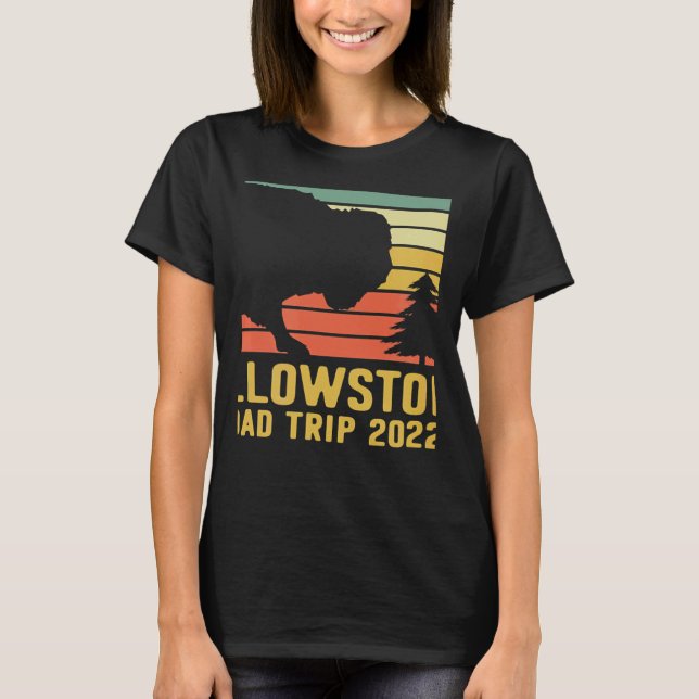Camiseta Yellowstone National Park Family Road Trip 2022 Ma (Frente)