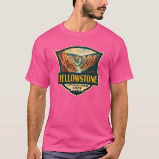 Camiseta Yellowstone National Park Grand Canyon Travel Retr