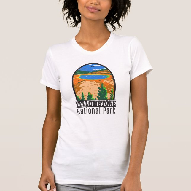 Camiseta Yellowstone National Park Grand Prismatic Primaver (Frente)