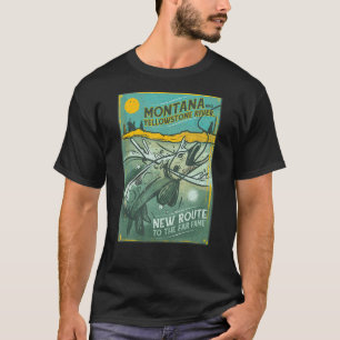Camiseta Yellowstone National Park Montana e Yellowstone