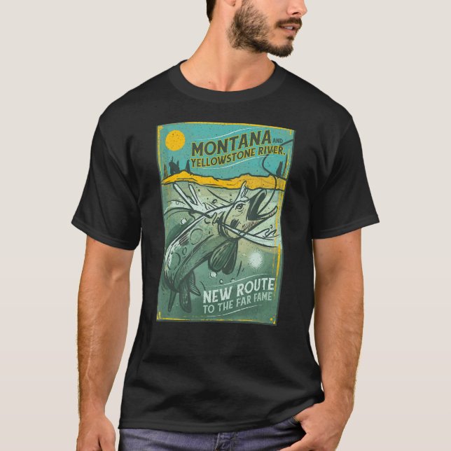 Camiseta Yellowstone National Park Montana e Yellowstone (Frente)