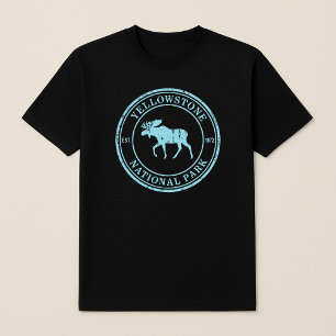 Camiseta Yellowstone National Park Moose Crachá