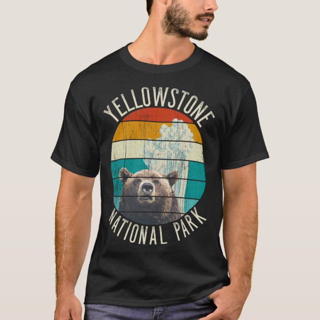 Camiseta Yellowstone National Park Outfit Grizzar Geys (Frente)
