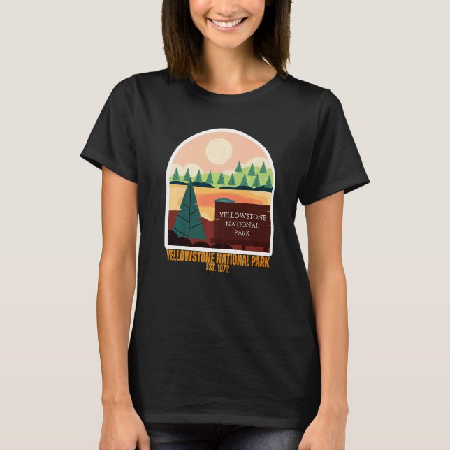 Camiseta Yellowstone National Park South Wyoming State Souv (Frente)