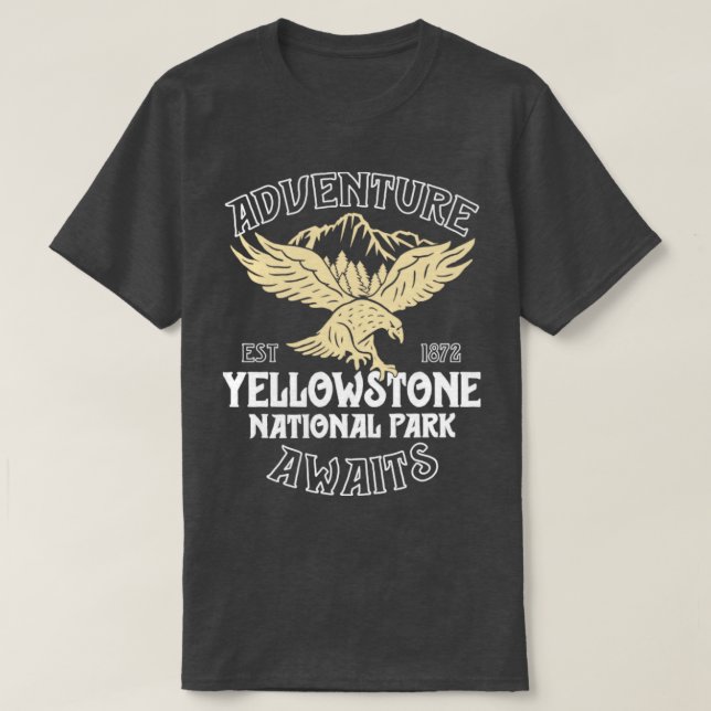 Camiseta Yellowstone National Park T Shirt Adventure Aguard (Frente do Design)