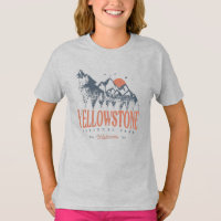 Yellowstone National Park Wolf Mounates Vintage