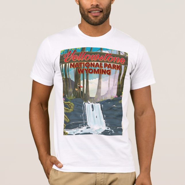 Camiseta Yellowstone National Park, Wyoming EUA (Frente)