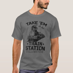Camiseta Yellowstone, País Ocidental, Leva-Me Ao Comboio