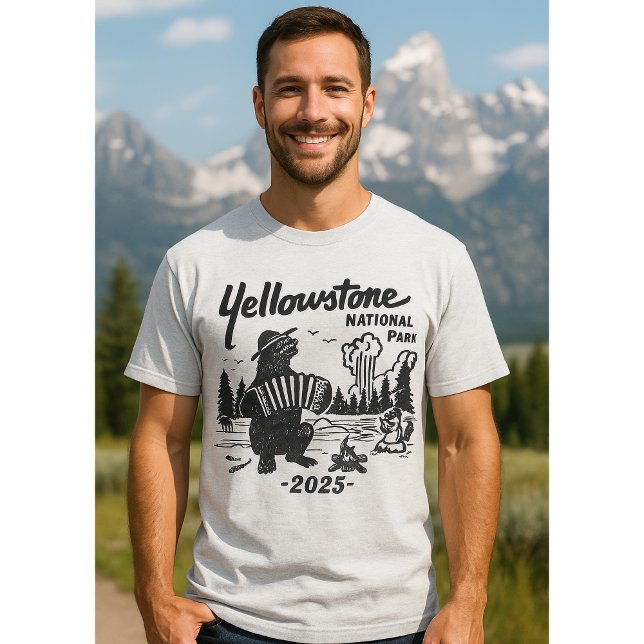 Camiseta Yellowstone Road Trip 2025 Family Vacation Shirt (Yellowstone National Park Shirts – Custom Graphic Tees)