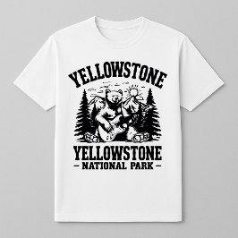 Camiseta Yellowstone Rock and Roll Bear