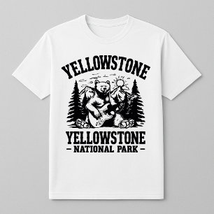 Camiseta Yellowstone Rock and Roll Bear