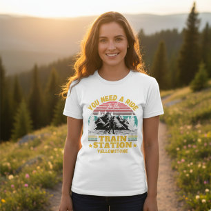 Camiseta Yellowstone Você Precisa De Uma Viagem Para A Esta