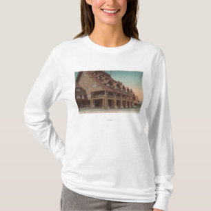 Camiseta Yellowstone, WY - entrada da pensão fiel velha
