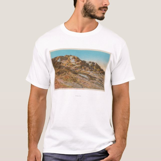 Camiseta Yellowstone, WYView do terraço de Jupiter (Frente)
